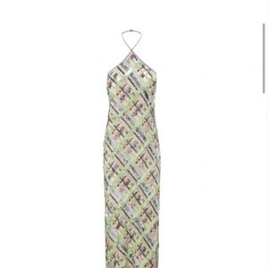 NWT VERONICA BEARD retails $998 Cherie Sequin Halter Bodycon Dress Violet Size 6